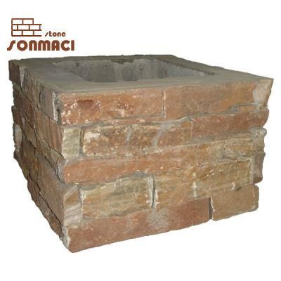 Natural Decorative Stone Slate Column