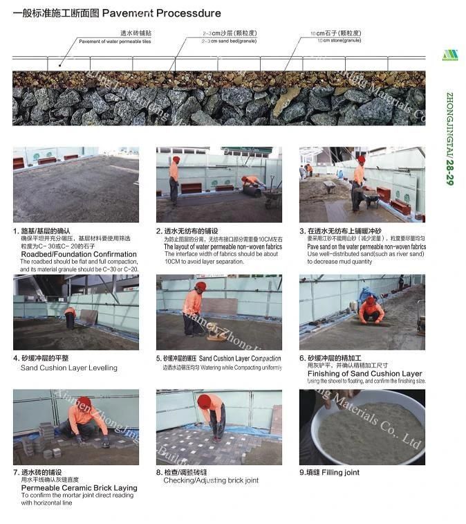 High Strength Concrete Brick/Paver Residential Quarters/Parks/Landscape/Garden Decoration