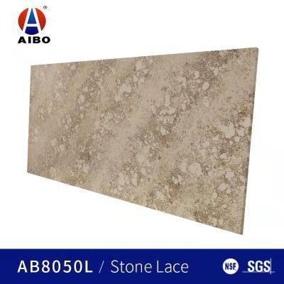 High Quality Artificial Marble Slab Yellow Calacatta Quartz Stone for Countertop