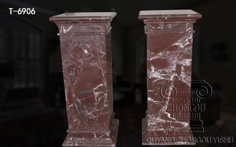Indoor Stone Square Columns with Simple Design