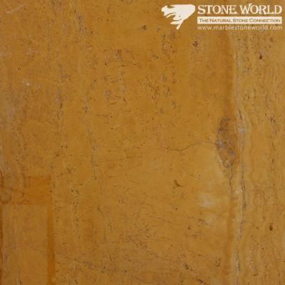Polished Yellow Travertine Slabs for Flooring &amp; Wall (MT082)