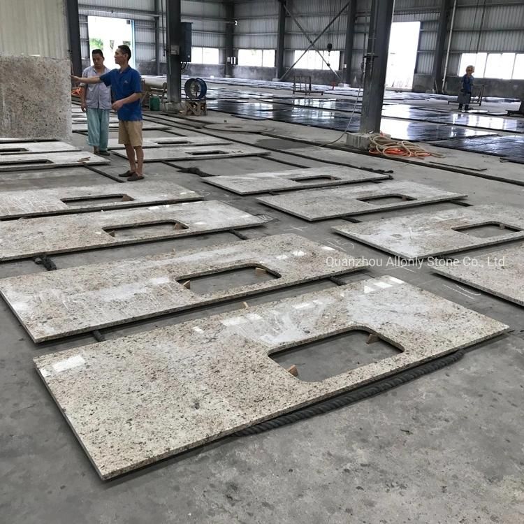 Wholesale Price 3cm Giallo Ornamental Granite Kitchen Countertop Slabs