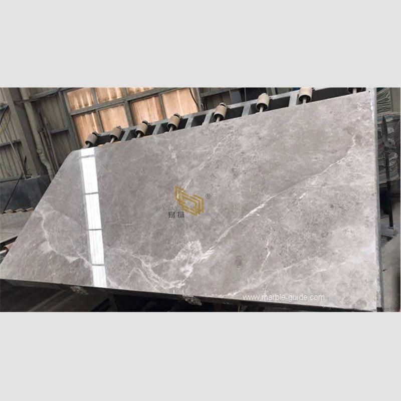 Polished Natural Dora Ash Cloud Grey Marble Tile for Staircase/Bathroom Set/Floors