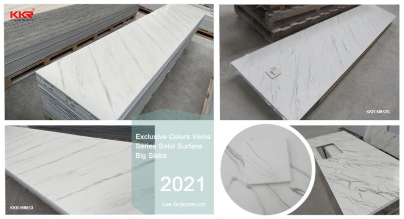 Kkr Small Chips Modified Acrylic Solid Surface Resin Wall Panel