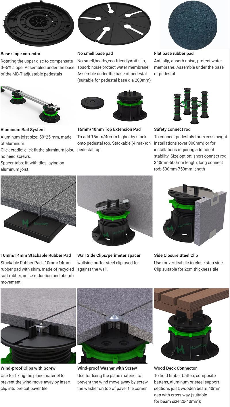 Adjustable Plastic Balcony Floor Pedestal