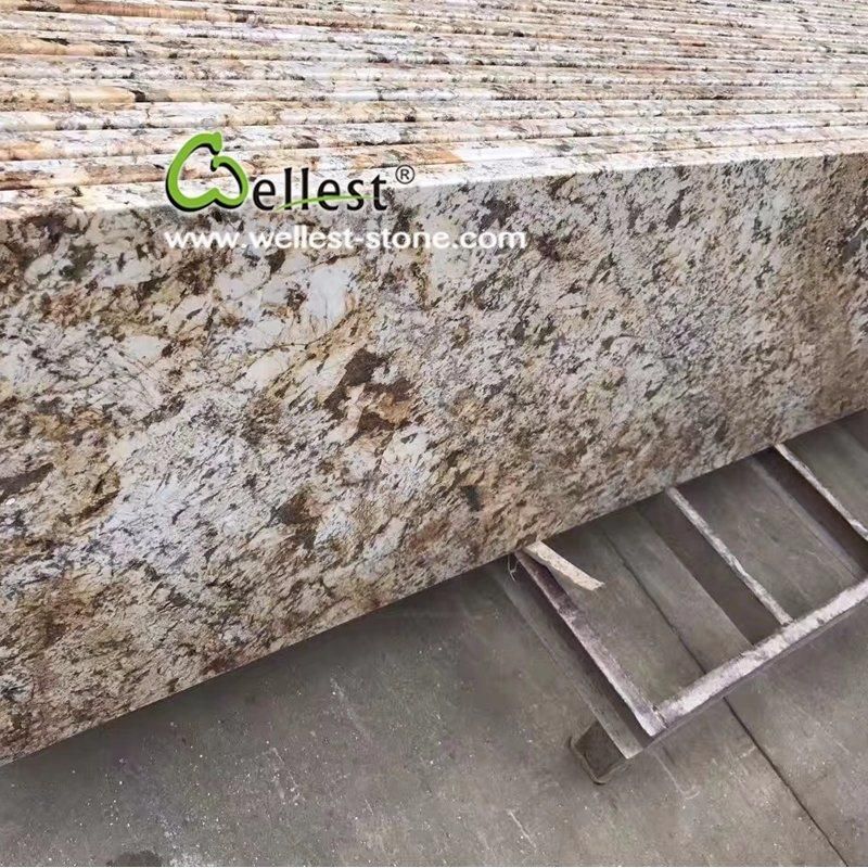 Brown and Golden Rose Marble Slab for Countertop