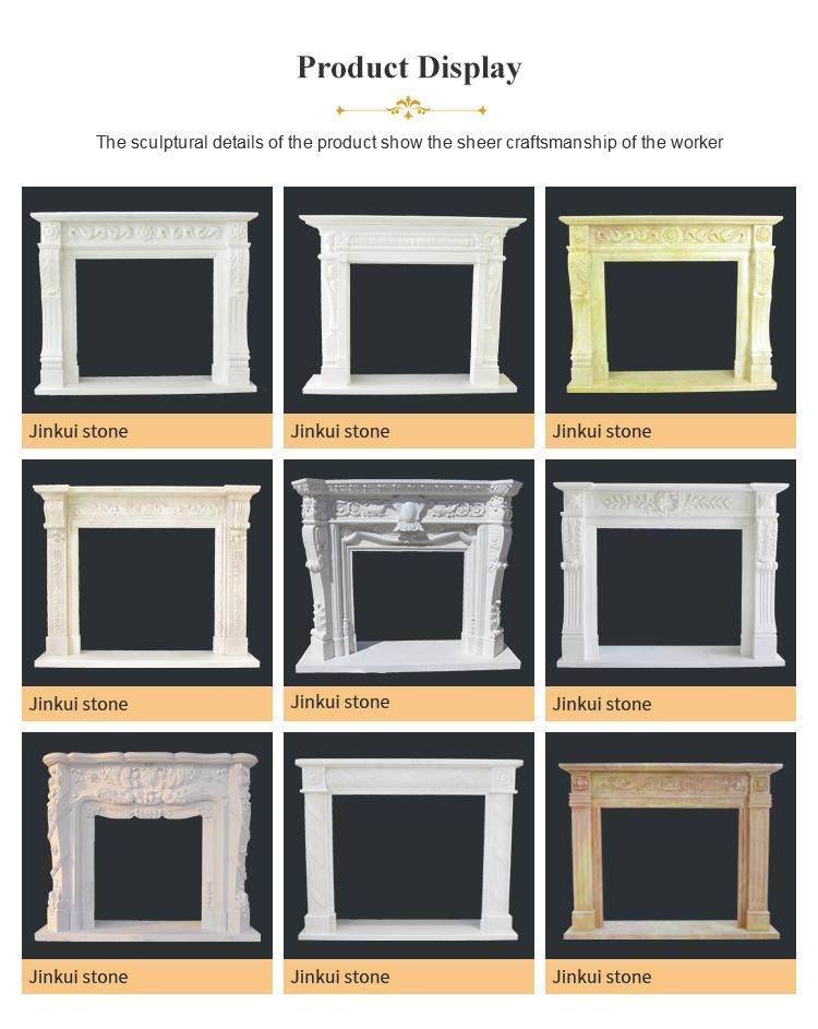 Interior Decoration Insert Marble Fireplace