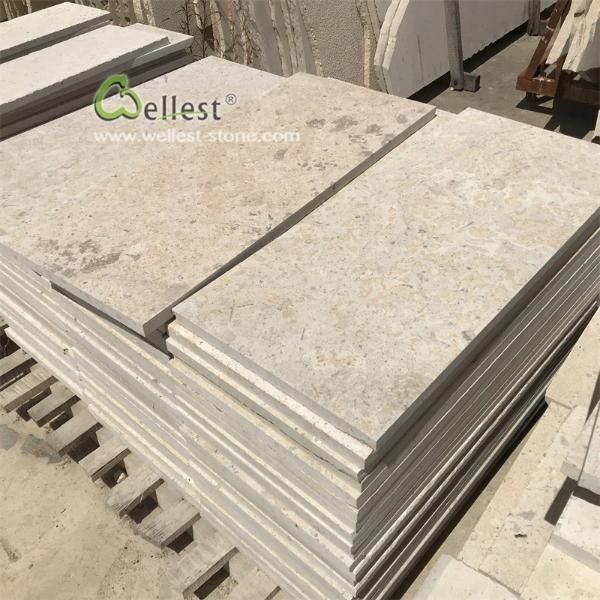 Natural Paving Brick Limestone Driveway Border Stone