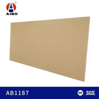 Home Decor Materials Yellow 15mm Engineered Quartz Stone