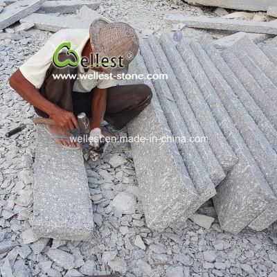 Rough Split G603 Light Grey Kerb Stone for Landscaping
