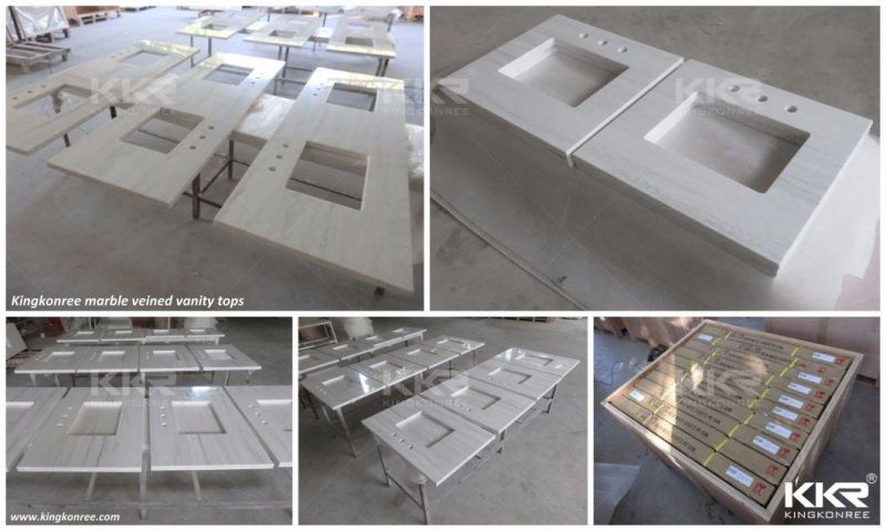 Kkr Customized Artificial Quartz Stone Kitchen Countertop