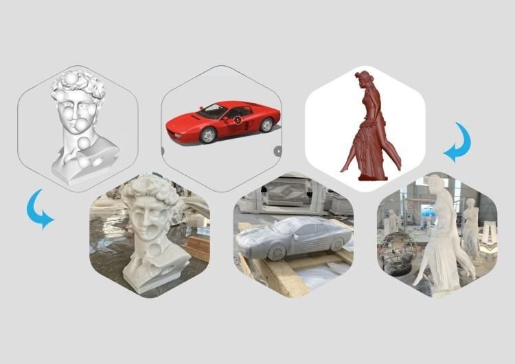 Natural Stone Marble Balustrade House Decorative Stone Railings White Marble Balcony Baluster