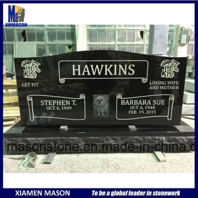 Upright American Design Jet Black Headstones for Sale