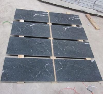 Snow Grey Ebony Black Granite Tiles Slabs