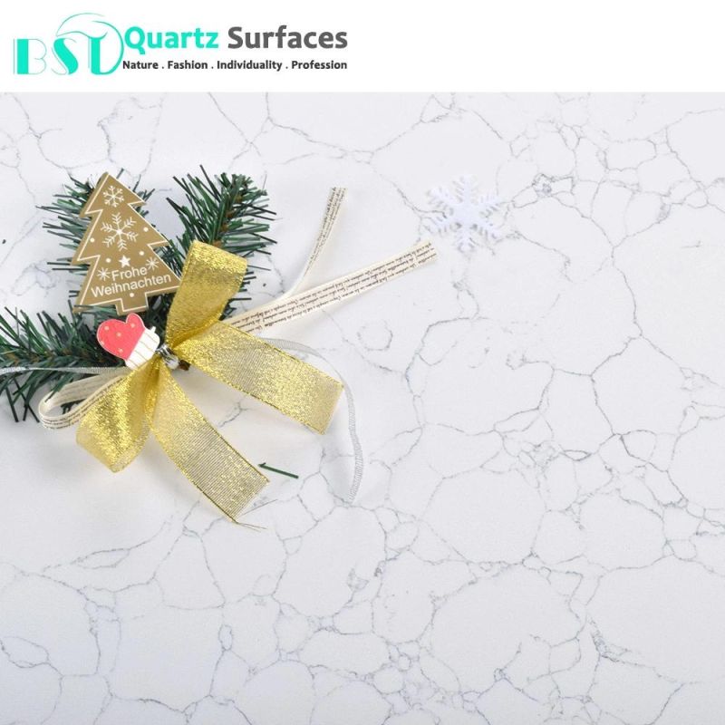 Carrara Custom Cut White Marble Quartz Table Tops