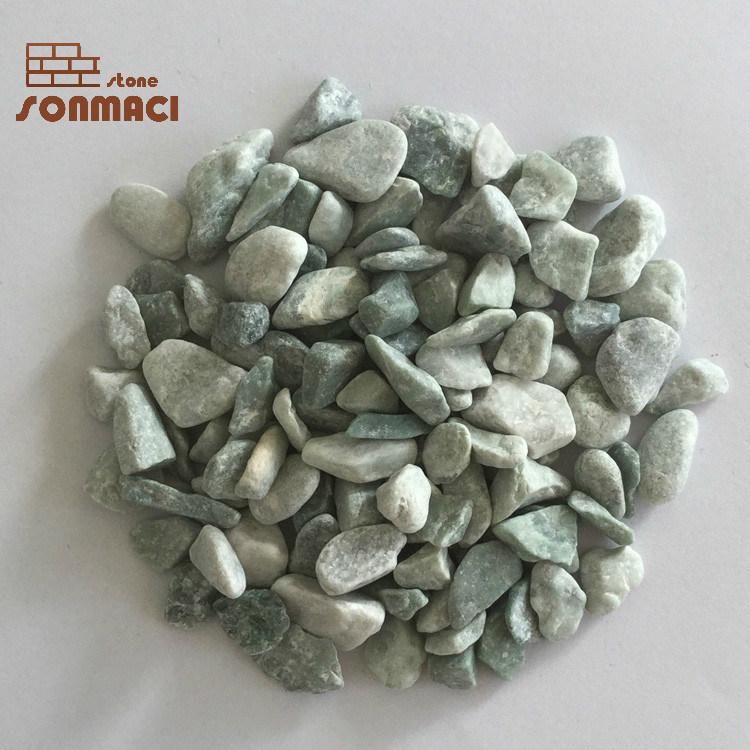 Landscaping Green Color Natural Gravel Pebble Stone