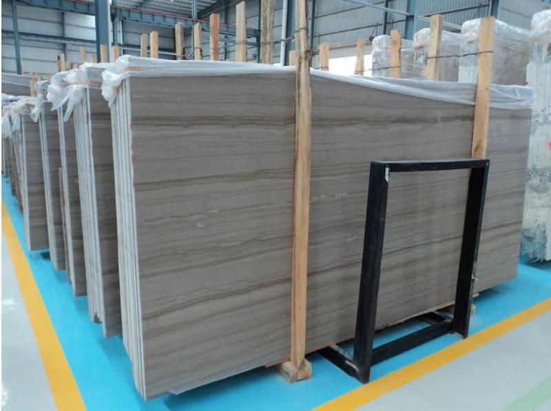 Good Quality Athens Wood Marble Athen Grey Marble Slab for Sale