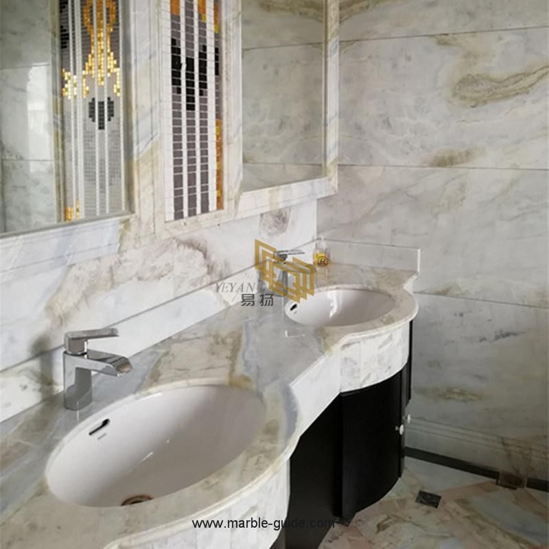 Polished Natural Jade White Marble for Flooring/Countertop/Bathroom/Vanity/Staircase/Kitchen