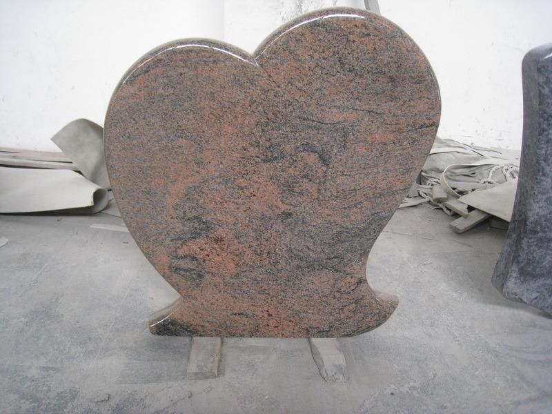 Chinese Granite Headstone and Tombstone with Angel Heart Design