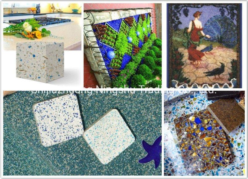Landscape Mulch Mix Colors Glass Beads Stone Glass Pebbles