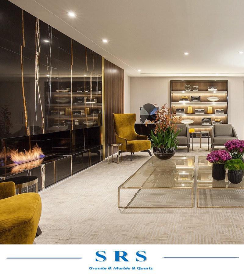 Sahara Noir Marble for Slab/Tiles/Home Decor/Lobby Project