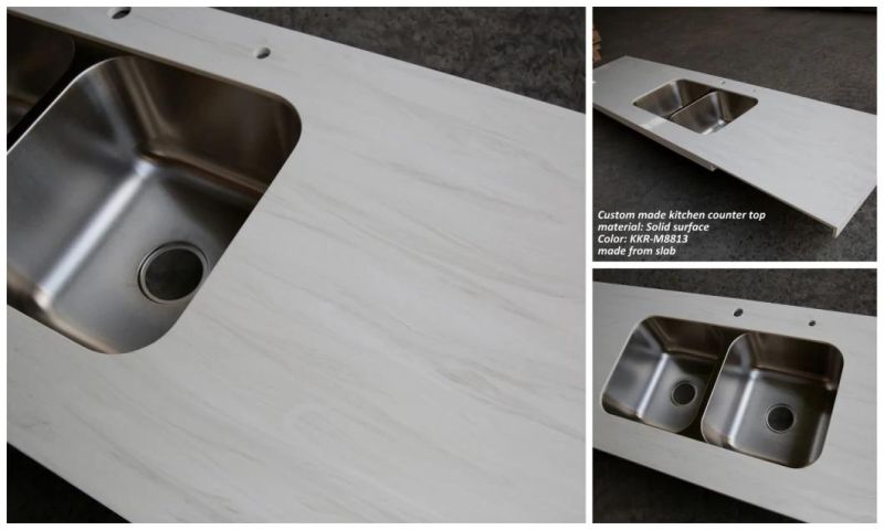 Acrylic Solid Surface Stone Counter Top Cutting Size Kitchen Counertop for Kitchen Tops