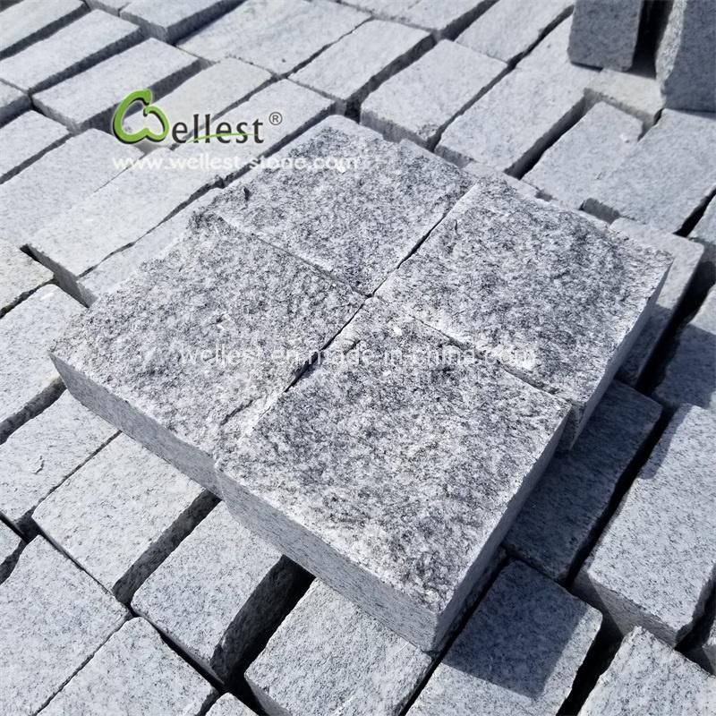Natural Stone Paving Yellow Granite Block Paver Setts