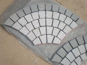 Grey Granite G603 G654 Cobblestone on Mesh for Landscape Paving