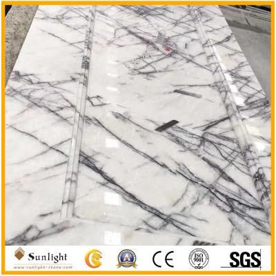 Popular White Ice Jade Marble Stone Tiles for Wall/Flooring/Countertops