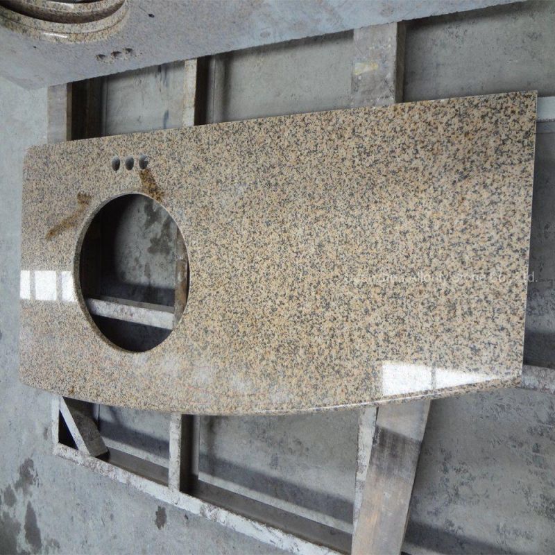 Chrysanthemum Yellow Stone Countertop Granite for Bathroom Vanity