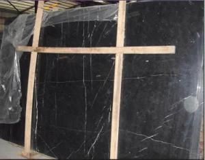 Nero Marquina Polished Slab/ Tile for Flooring
