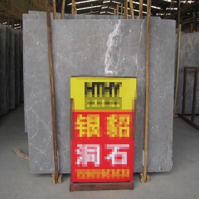 High Quality Grey Marble Slab with White Veins Natural Stone for Floor Tile