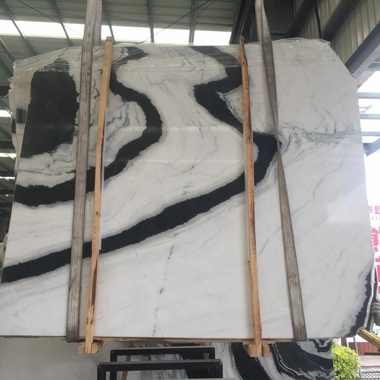 Modern Design Panda White Marble Stairs Indoor Flooring White Marble Tiles