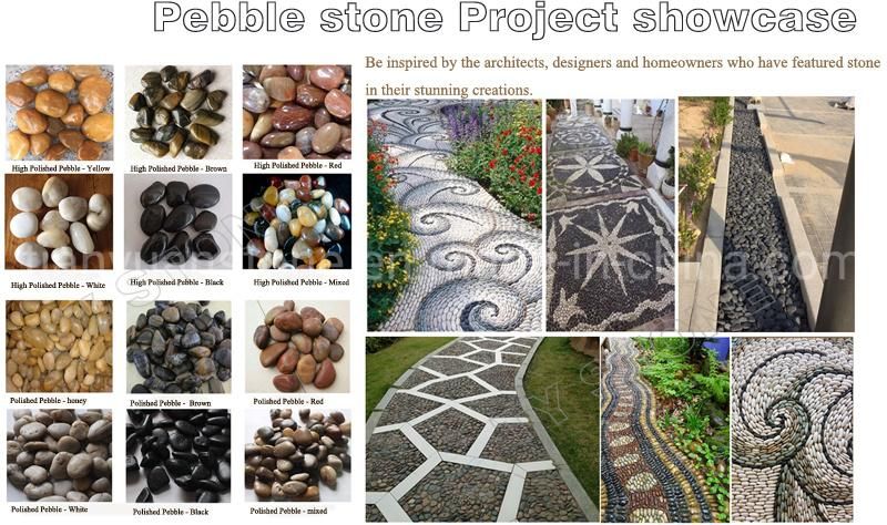 Cheap Price A Grade Black Color Driveway Pebble Stones
