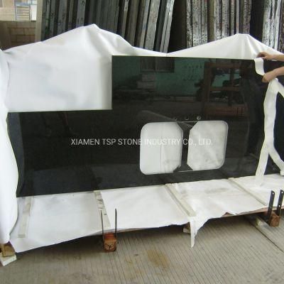 Black Granite Kitchen Bathroom Top for Prefab Table Top