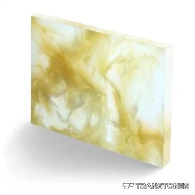 Translucent Backlit Artificial Onyx LED Light Alabaster Stone for Table Top