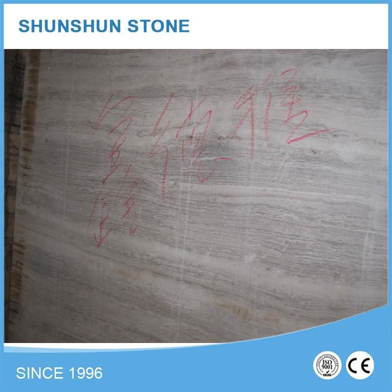 First-Class Grey Wood Grain Marble Tile