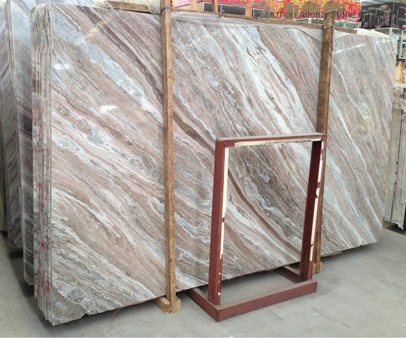 Fantacy Brown Kitchen Granite Slab Design for Countertop and Wall