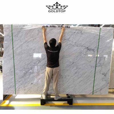 High Performance Natural Stone Marble Slabs Carrara White Marble Slab Hotel Bathroom Countertops