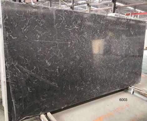 Various Styles Black Quartz Slab Artificial Stone for Kitchen Island Countertop