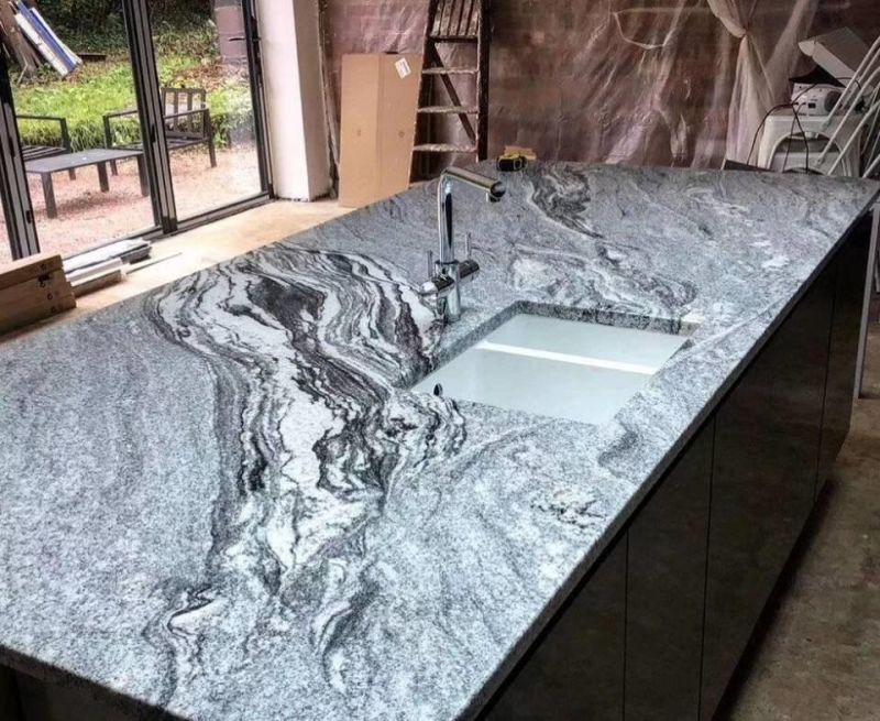 Grey/Blue/White/Brown Granite Countertops for Kitchen/Home/Hotel/Bathroom/School Customized Wholesale