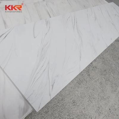 Kkr Solid Surface Sheet in 12mm Veined Pattern Artificial Marble Acrylic Solid Surface