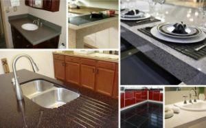 Custom Cabinet Prefab Surface of Artificial Quartz Stone