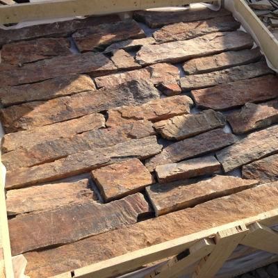1120 Natural Rusty Loose Stone Veneer Panels and Corner