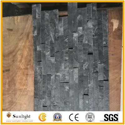 Natural Split Black Color Wall Stone Slate Culture Stone