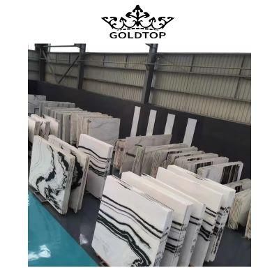 Ornament Factory Wholesale Natural Stone Marble Floor/Wall Tile Panda White Marble for Restaurant