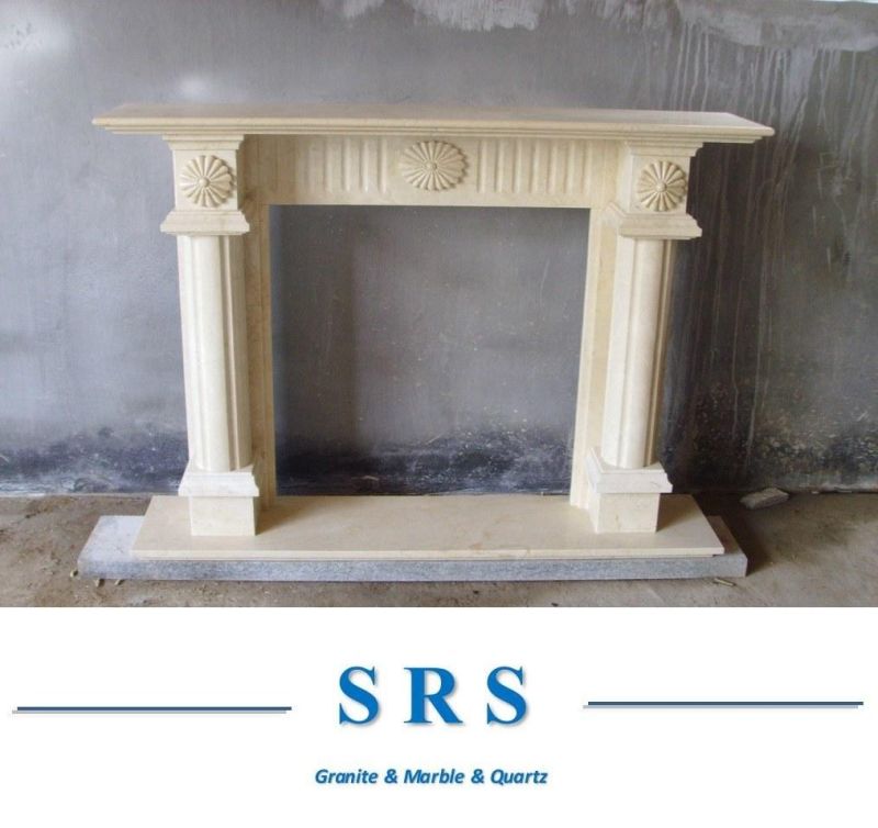 The Marble and Granite Fireplace Carving Nature Stone Fireplace