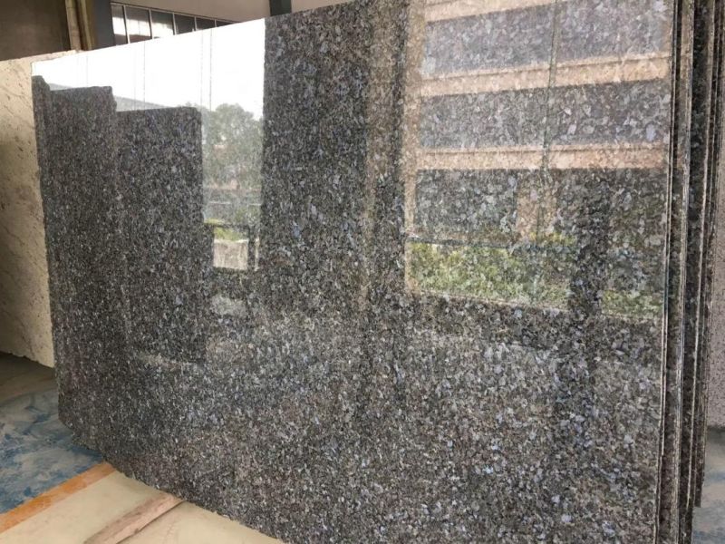 Chinese Import Export Custom Size Granite Stone Sliver Blue Pearl Kitchen Granite Countertops