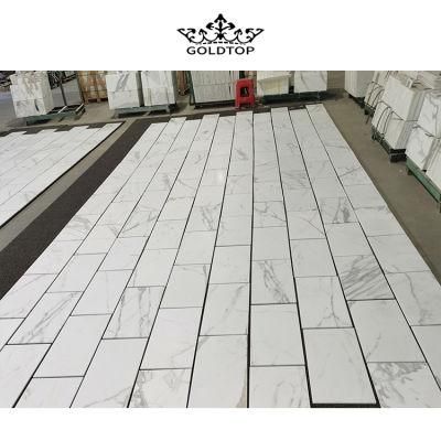 Good Price 12X24 Bathroom Kitchen Calacatta White Marble Stone Floor Matt Rustic Tile