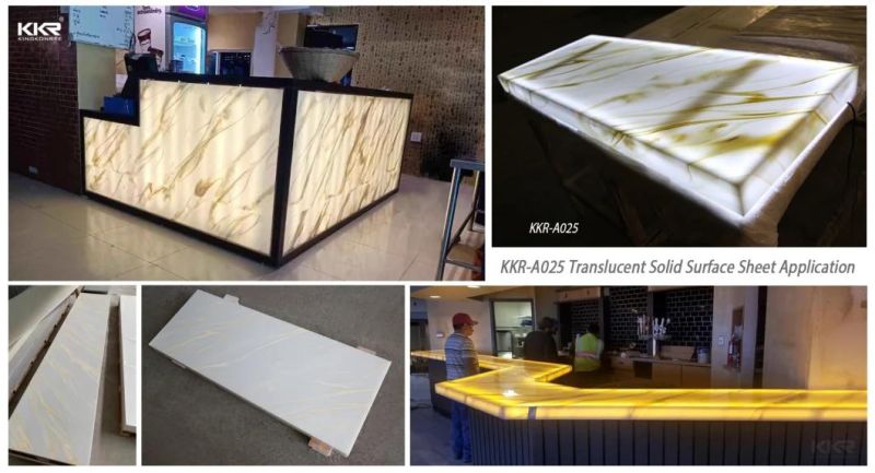 OEM ODM Marble Corian Sheet Pure Acrylic Solid Surface